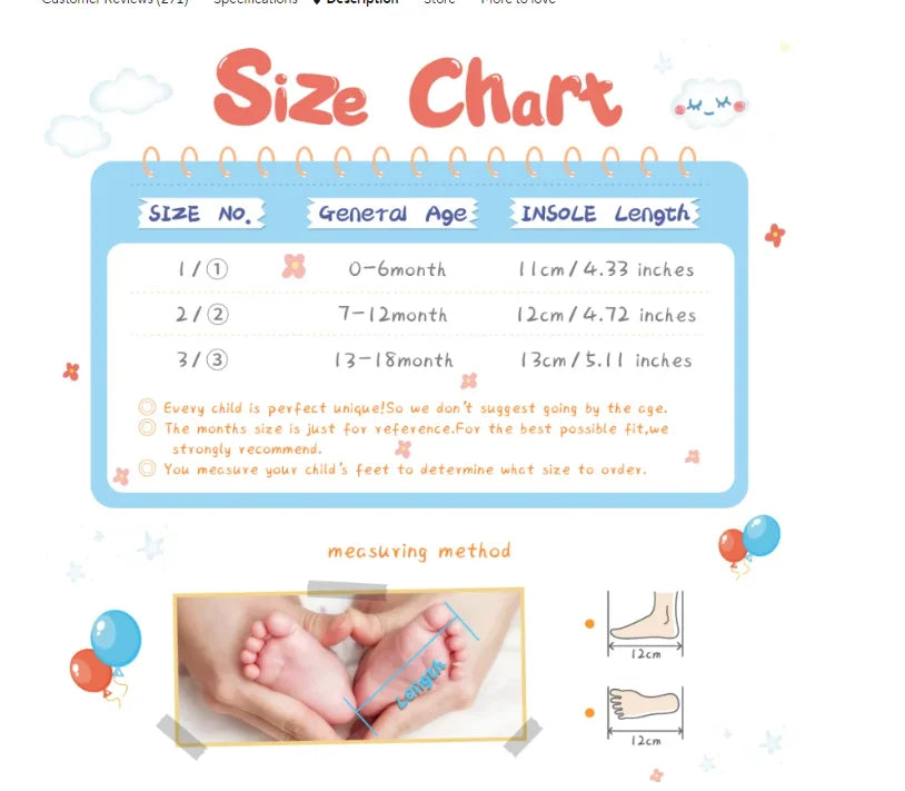 Baby Girls’ First-Step Shoes – Non-Slip Soft Sole Princess Sneakers