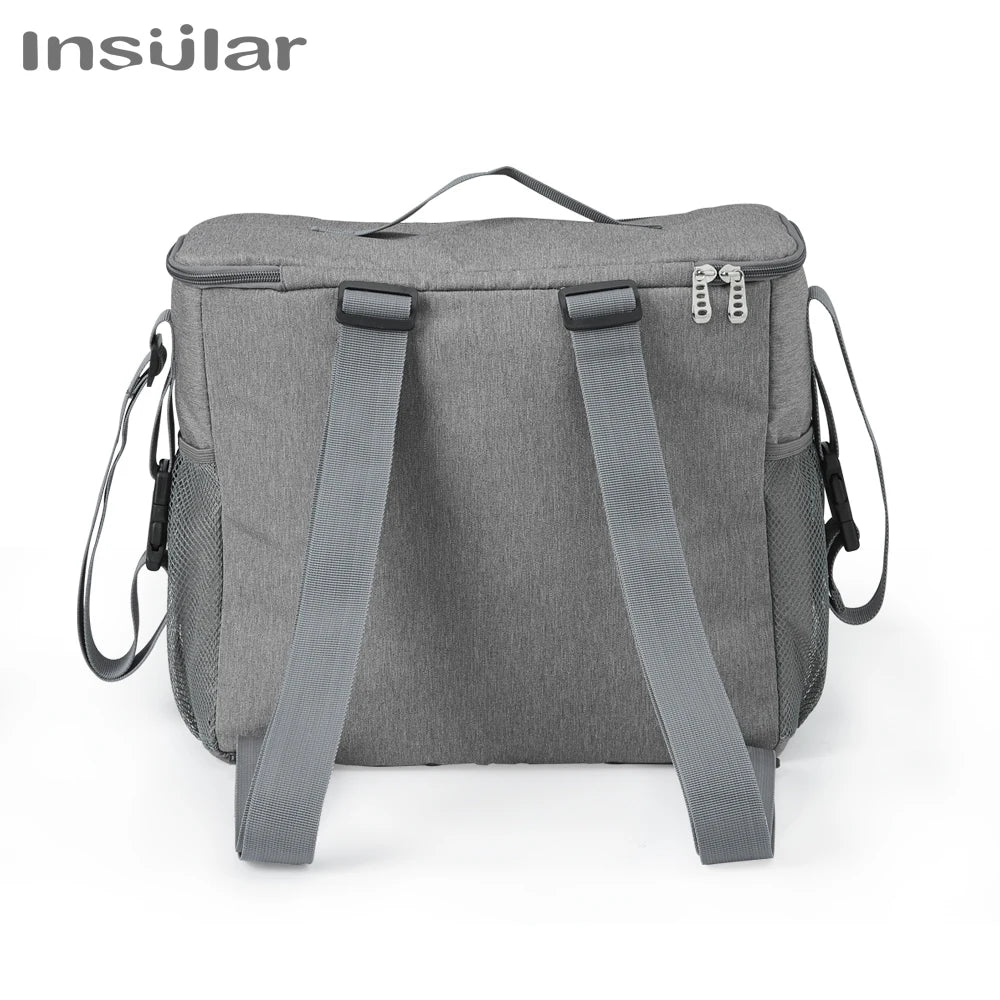 Insular Maternity Diaper Backpack – Travel, Nursing, Anti-Loss Zipper