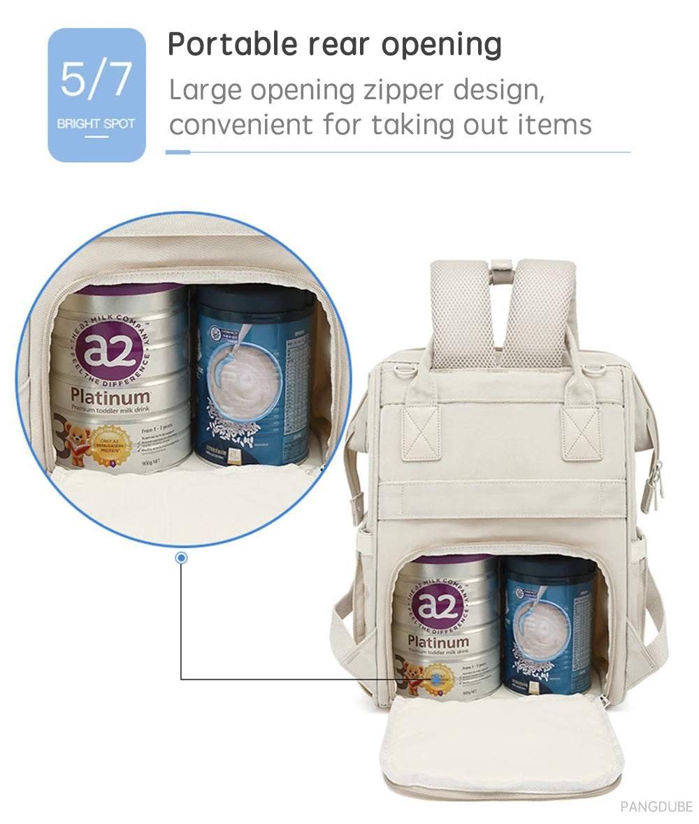 Maternity Diaper Backpack for Travel – Waterproof with Stroller Hooks