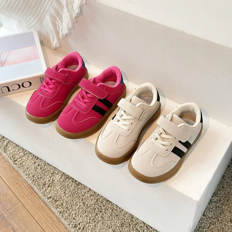 Kids PU Leather Sneakers