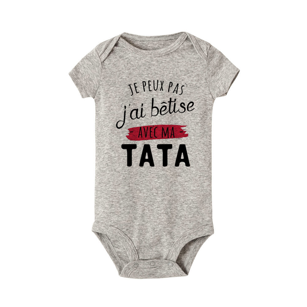 Newborn Baby Bodysuits Funny Cute Toddler Infant Jumpsuits Rompers Outfits