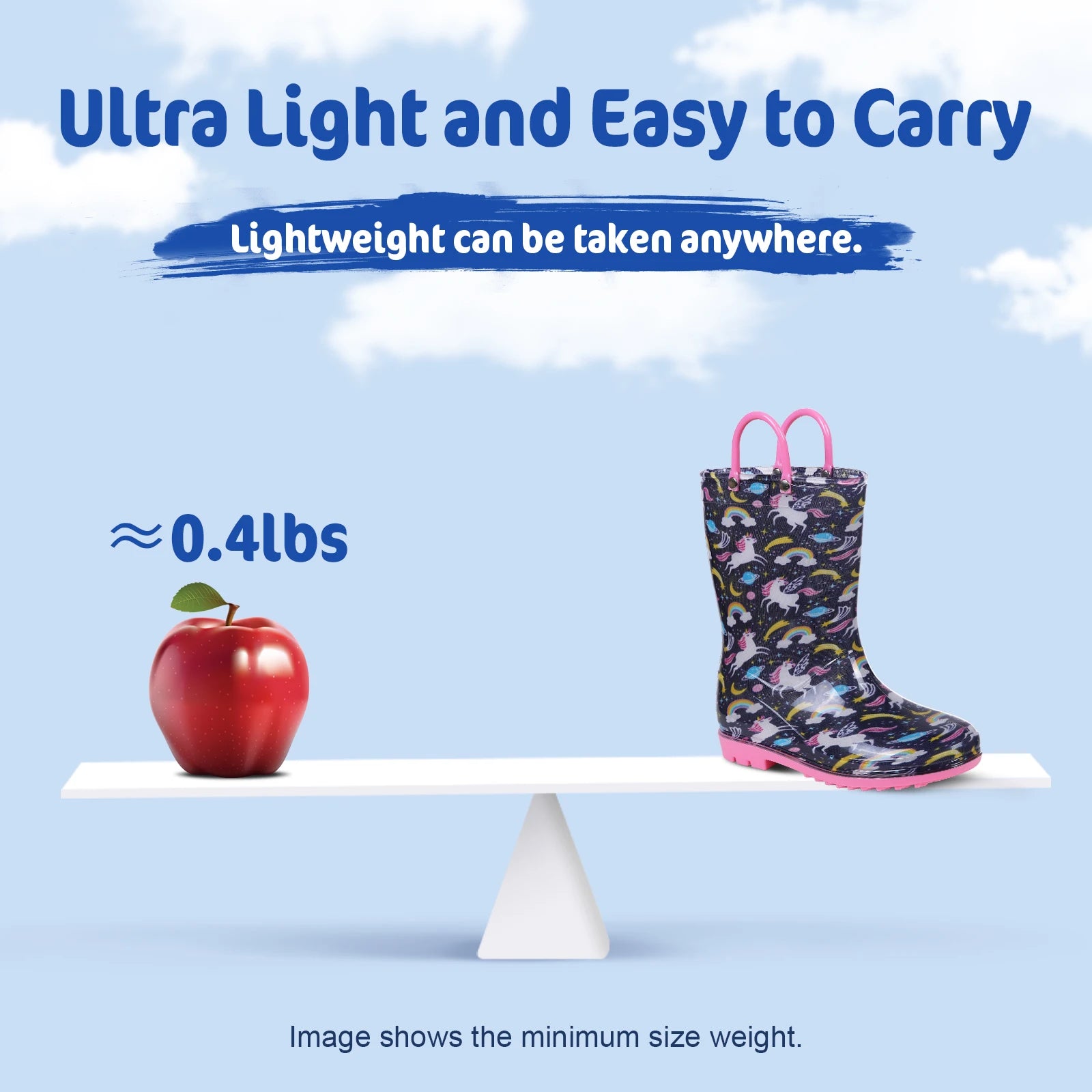 Kids Waterproof Rain Boots – Non-Slip Outdoor Rubber Shoes