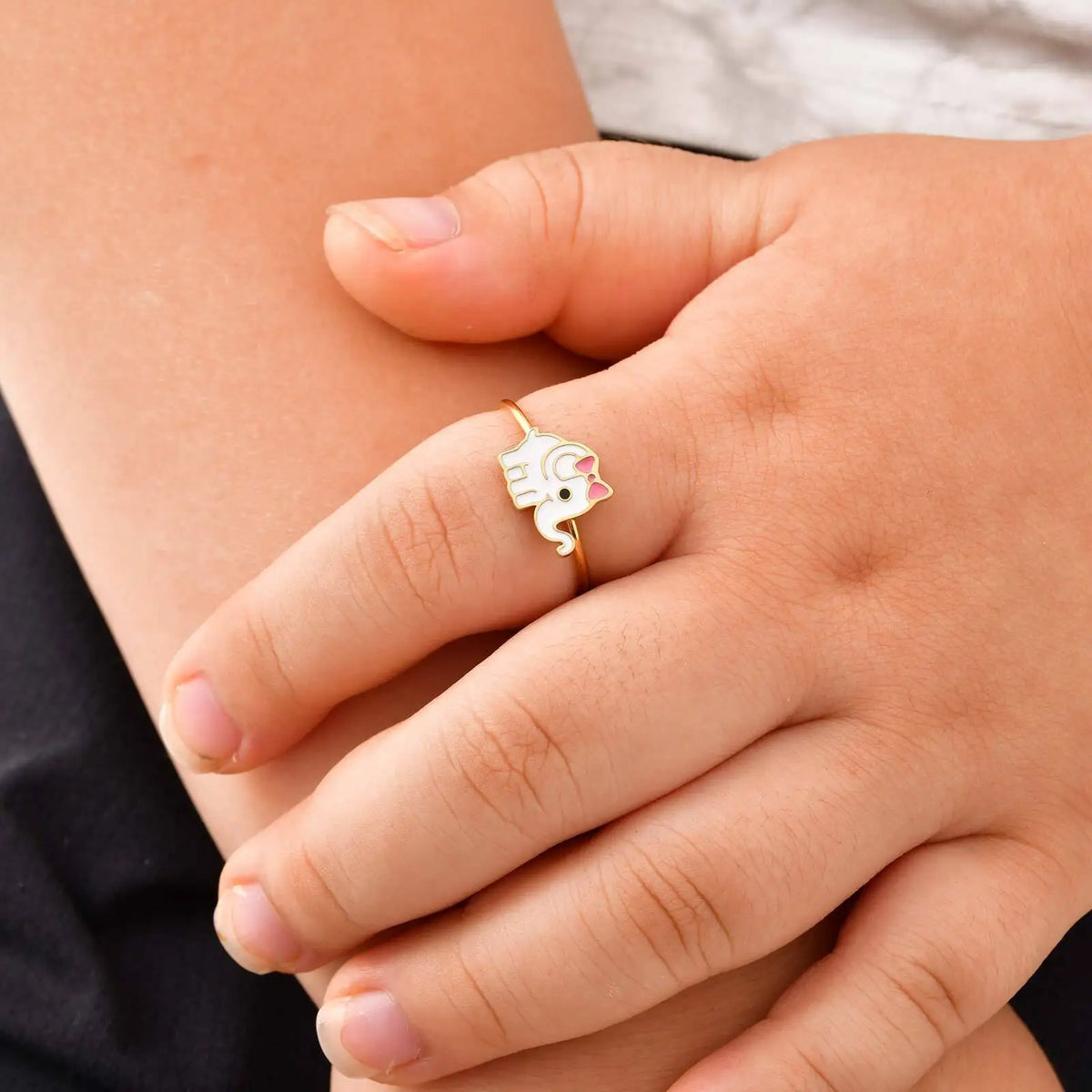 Red Enamel Drip Ring Cute Opening Adjustabl Ring For Baby Children Girls Boy, Waterproof Finger Jewelry For Birthday Gift