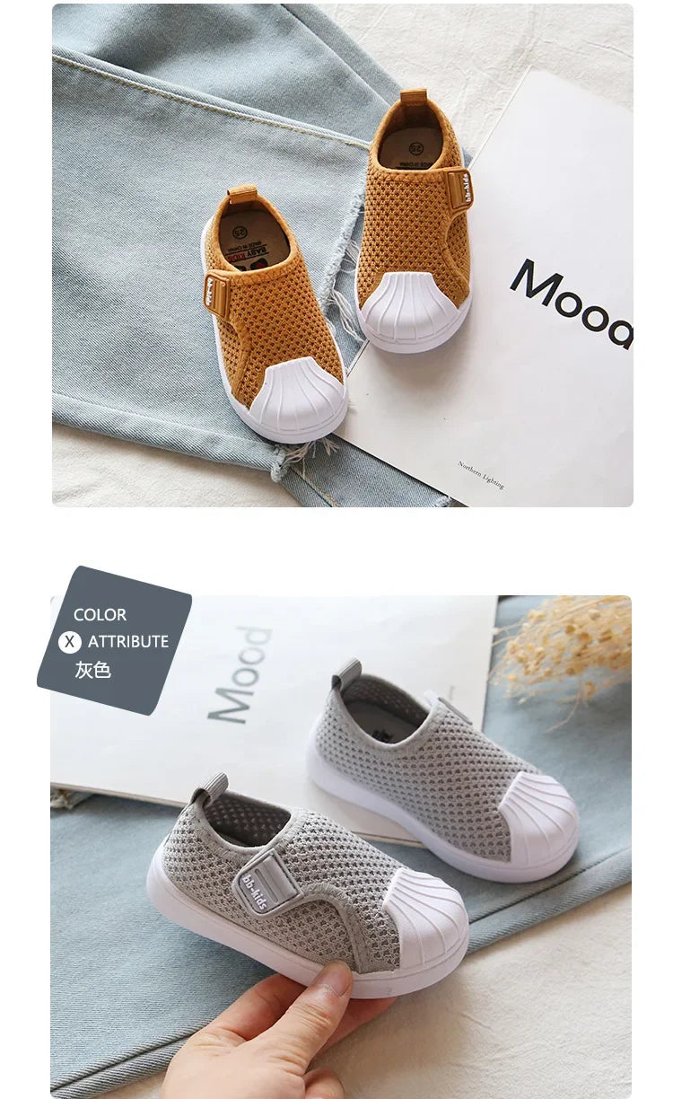 Kids’ Casual Knit Sneakers – Soft School & Skate Shoes (21–30)