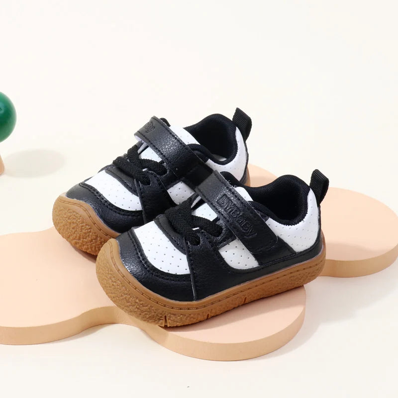 Toddler Shoes (1–5Y) – PU Rubber Sole Non-Slip Spring/Autumn Sneakers
