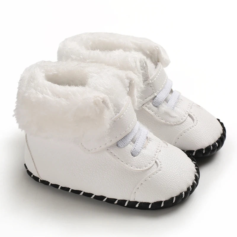Winter 0-1 Year Old Baby Boots Warm and Cute Soft Soled Shoes