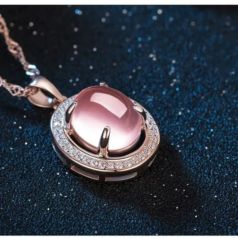 Natural Pink Chalcedony Water Drop