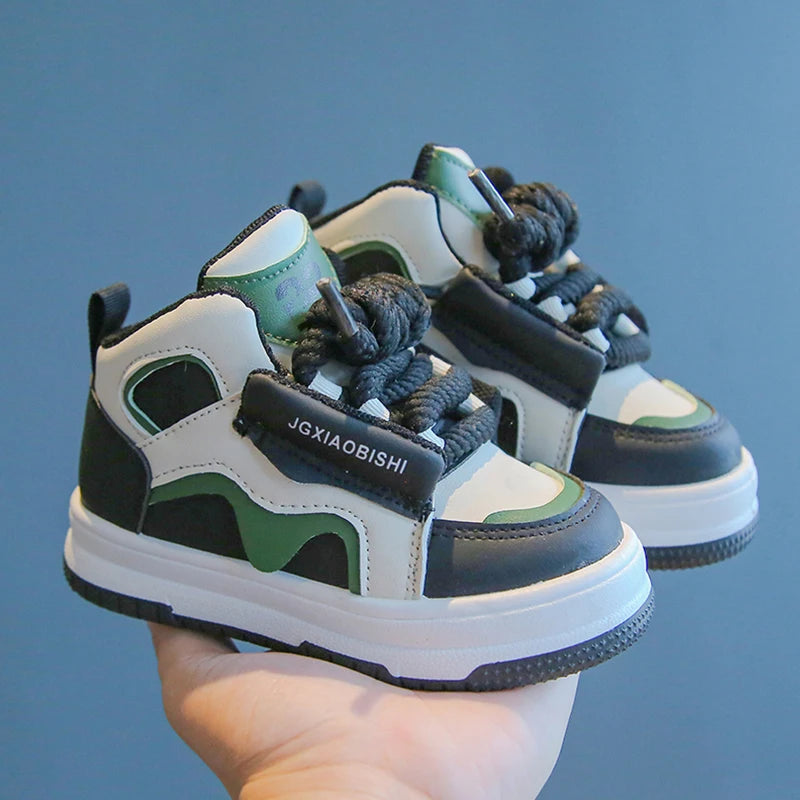 Kids Spring/Autumn Sneakers – High-Top Casual Sports Shoes