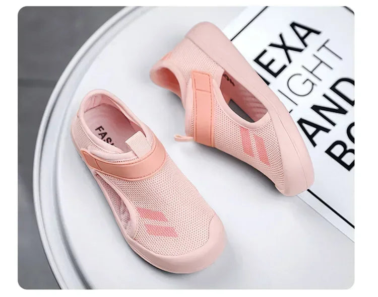 Kids Mesh Sport Sandals – Lightweight Closed-Toe Casual Shoes (23-36)