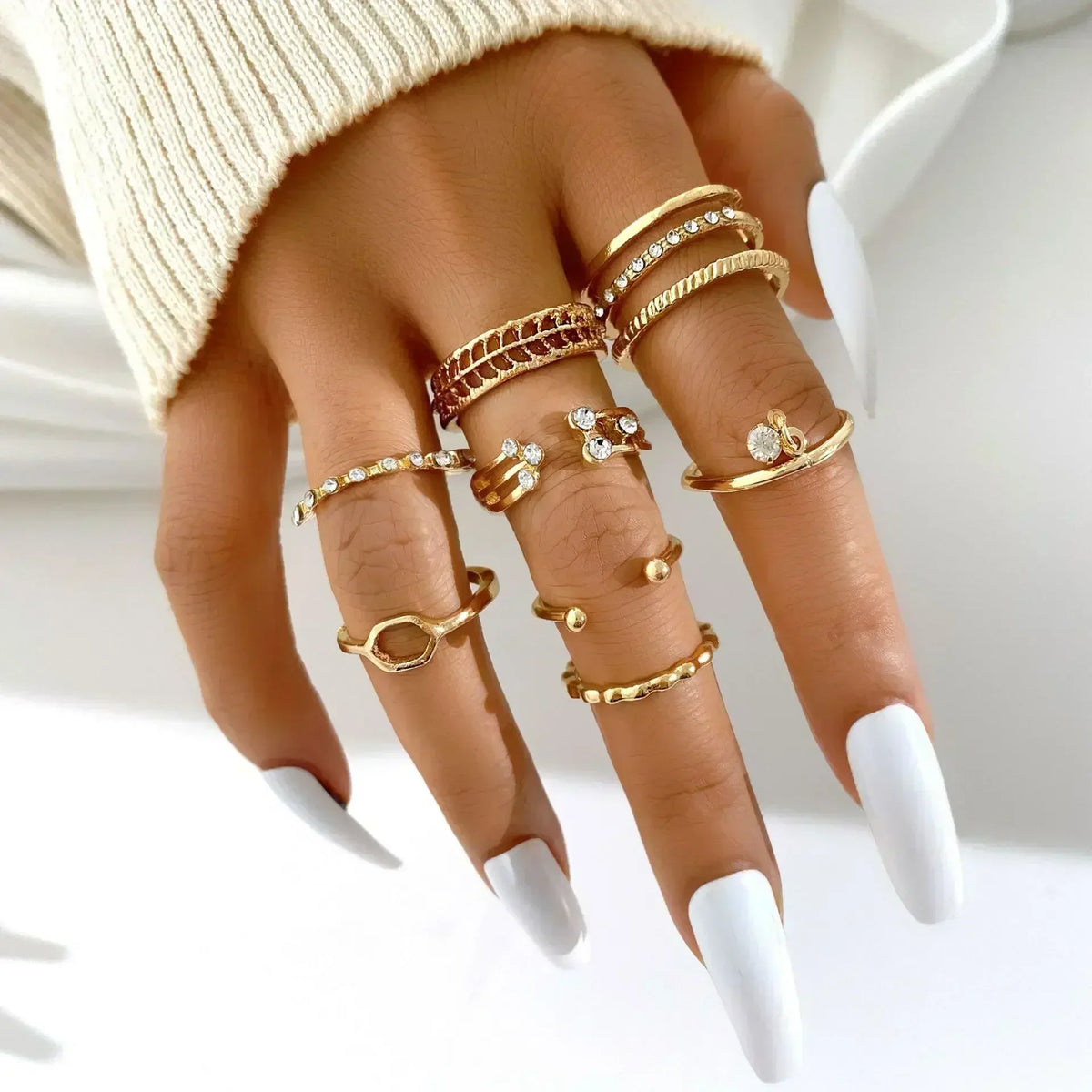 Gold Love Heart Butterfly Ring