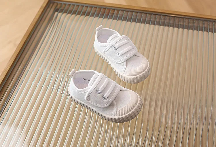 Kids Canvas Sneakers – Soft Breathable Candy-Colored Shoes