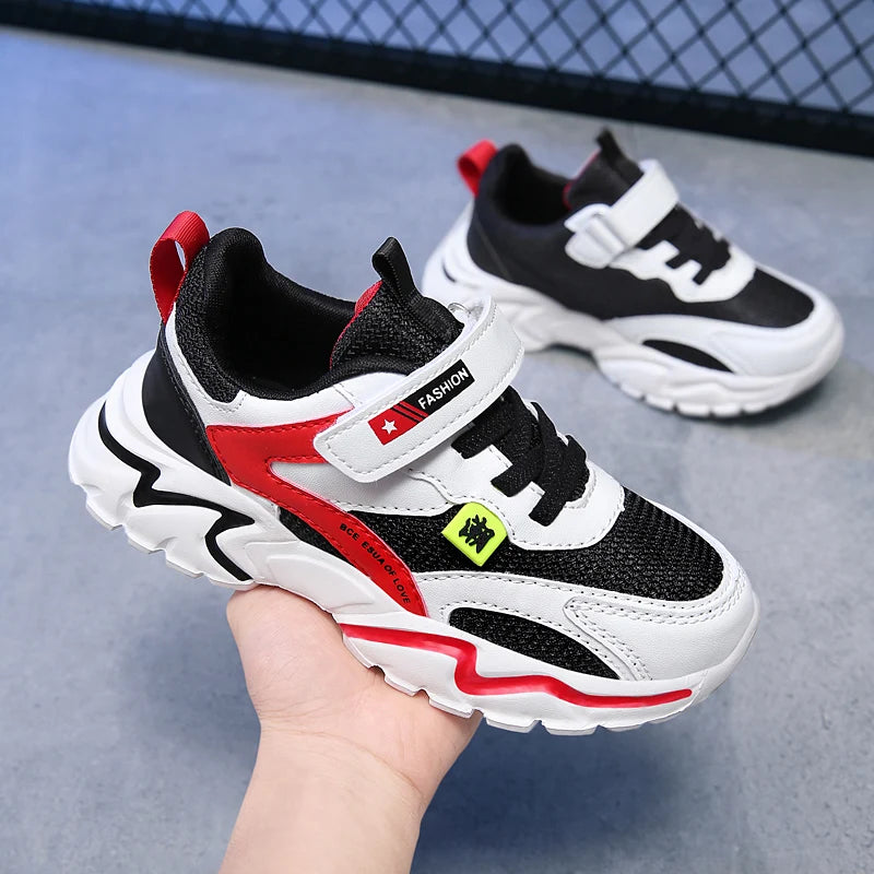 Kids Breathable Sneakers – Outdoor Casual & Sport Shoes (5–16 Years)