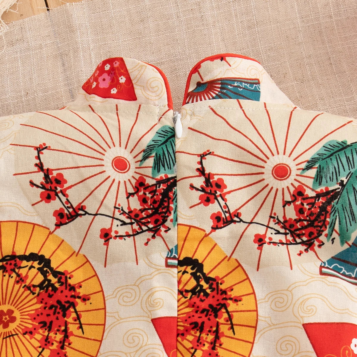 Baby Girl Red Qipao Dress (0–2Y)