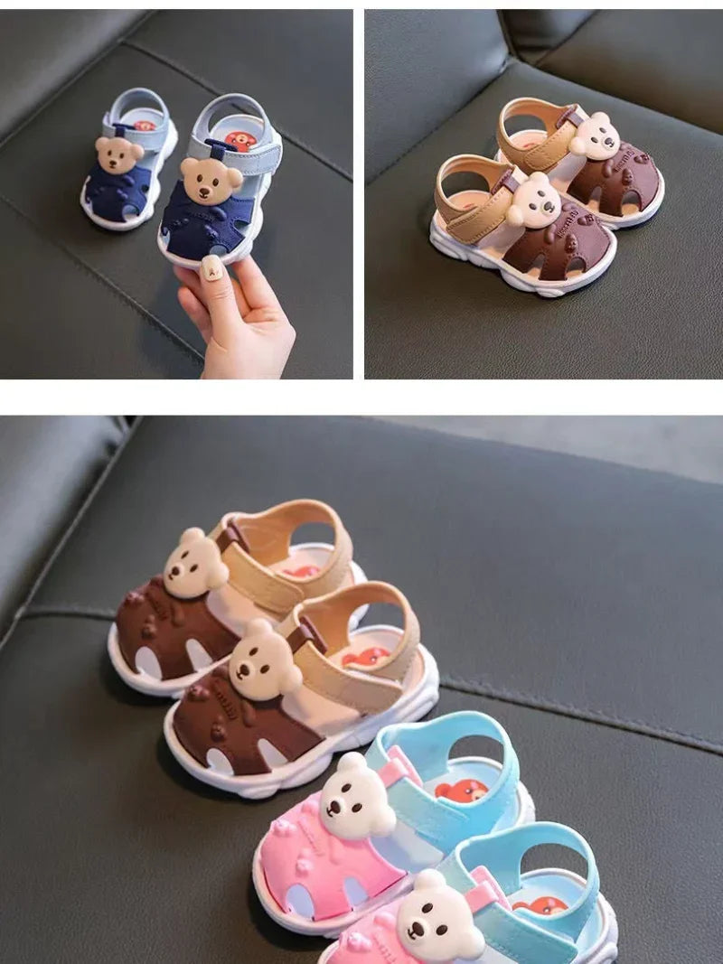 Kids Summer Cartoon Sandals – Soft Sole Toddler & Student Shoes