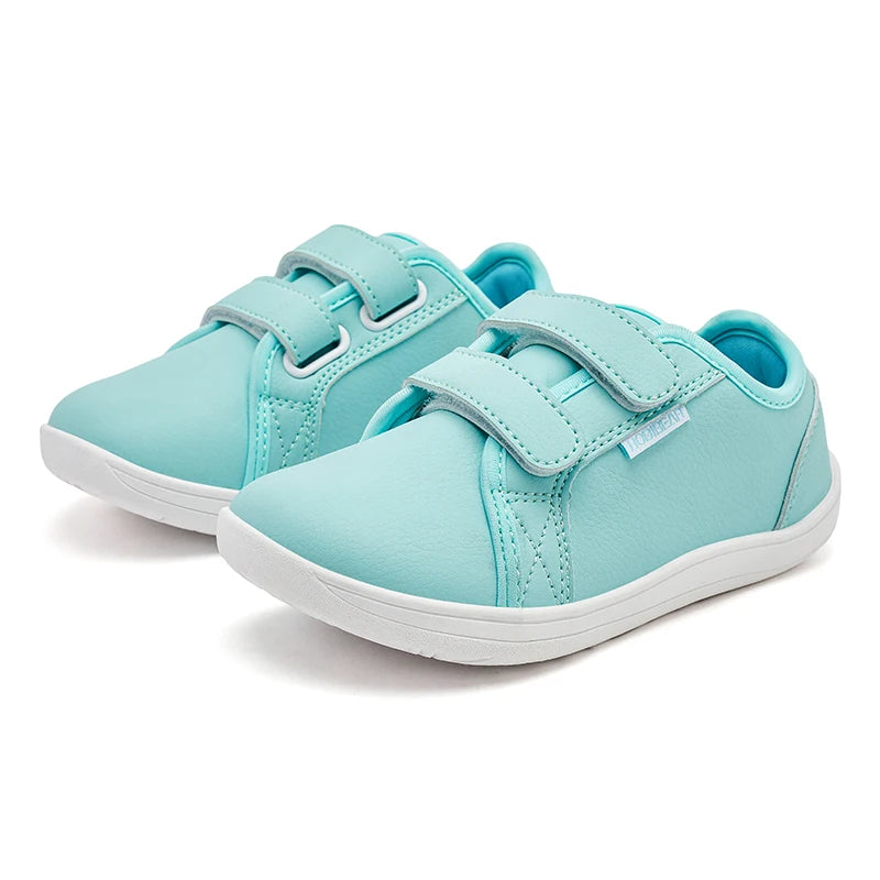 Kids Barefoot Sneakers – Lightweight Wide-Toe Hook & Loop Shoes