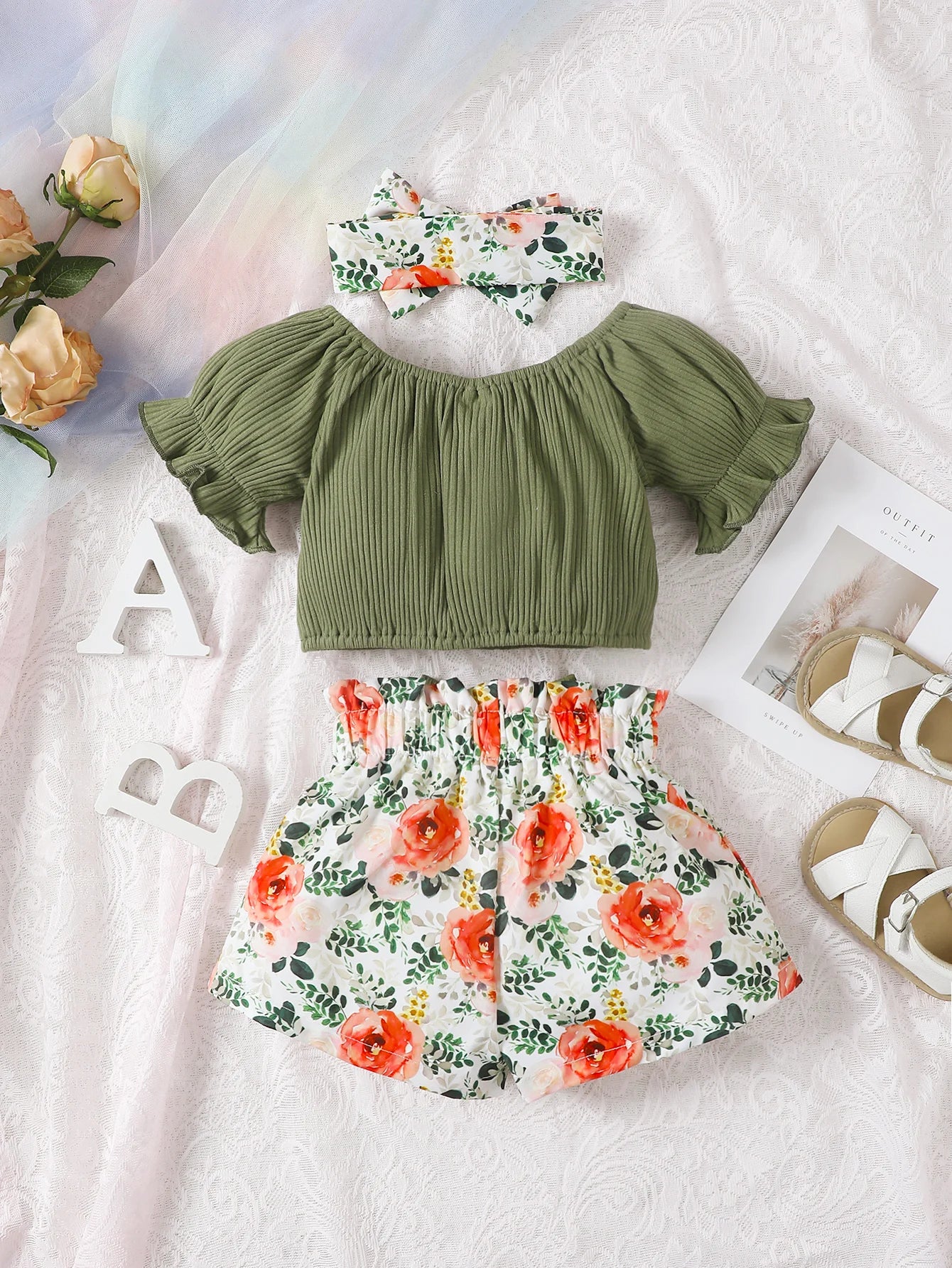 Cute Baby Girl Summer Outfit (0–2Y)