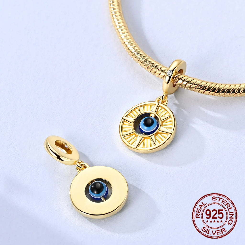 Sterling Silver Evil Eye Dangle