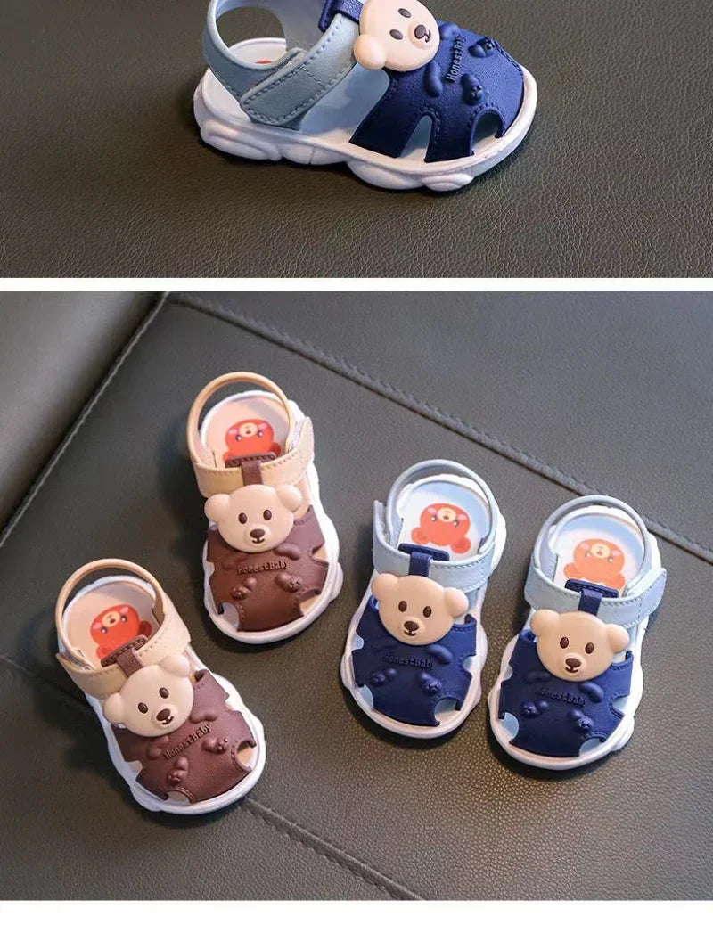 Kids Summer Cartoon Sandals – Soft Sole Toddler & Student Shoes