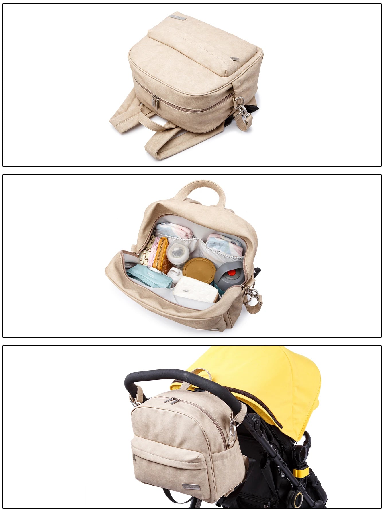 Waterproof Diaper Backpack for Newborns – Lightweight & Portable Mommy Bag