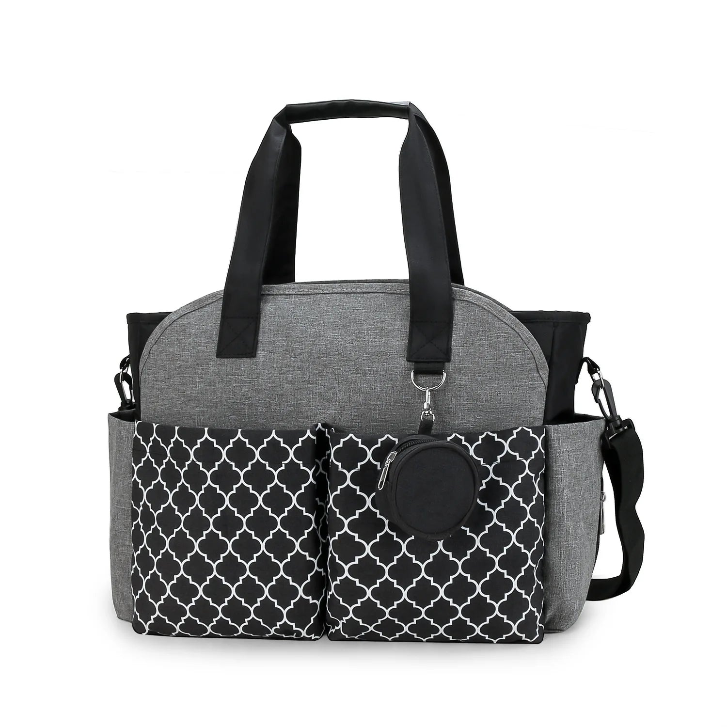 Diaper Bag Tote – Waterproof, Portable Baby Changing Bag with Shoulder Strap for Moms