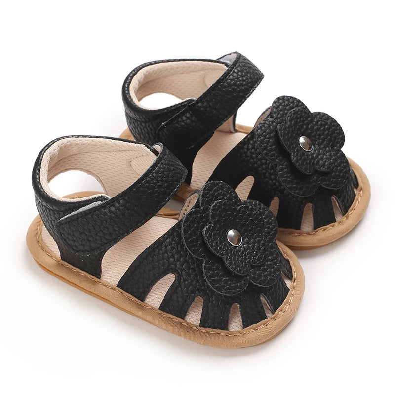 Baby Summer Sandals (0–18M) – Soft Rubber Non-Slip First Walkers