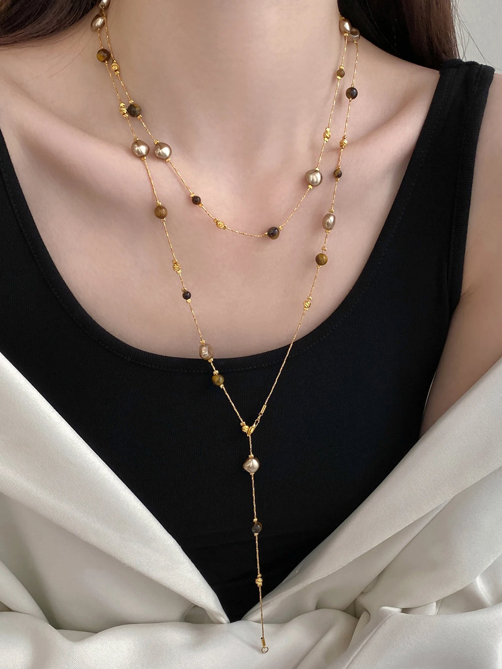 Tiger Eye Stone Necklace