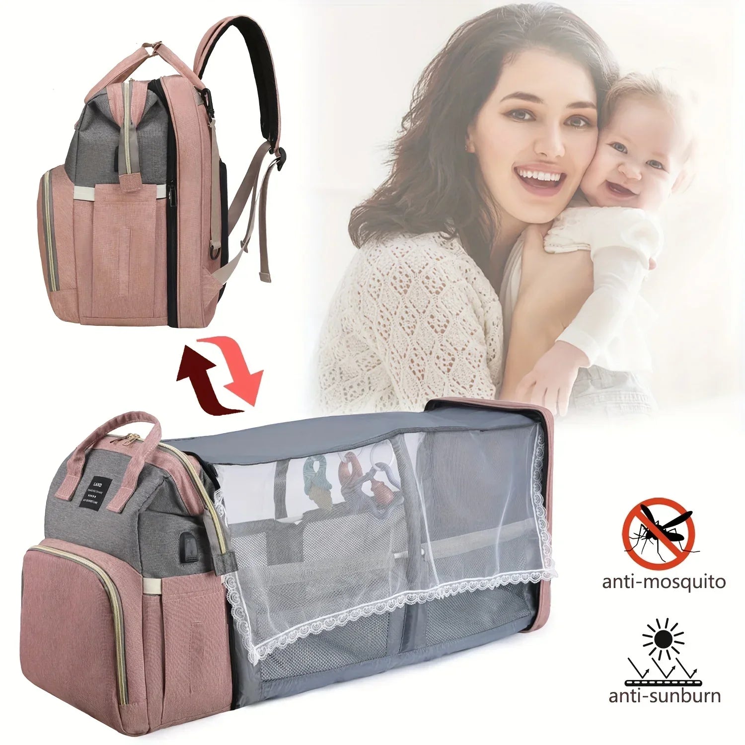 Portable Maternity Bag – Baby Travel & Diaper Organizer