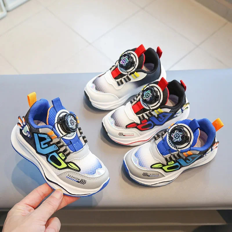 Kids’ Breathable Mesh Sneakers – Soft, Non-Slip Running Shoes