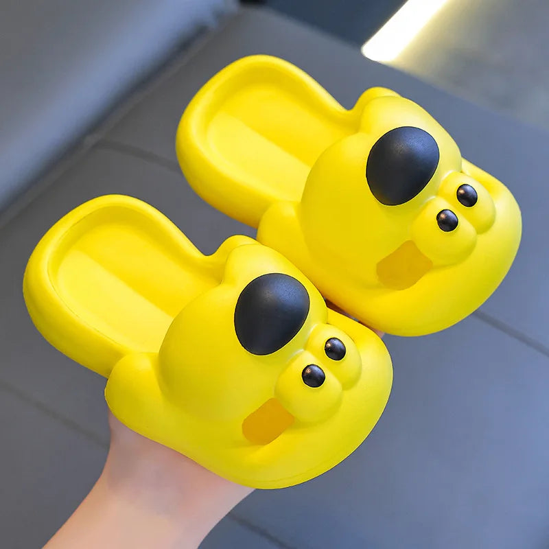Kids Cartoon Puppy Slippers – Soft Non-Slip Indoor Flip-Flops
