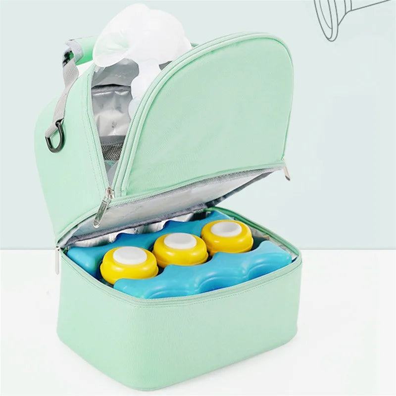 Fashion Mommy Bag – Insulated, Large Capacity, Portable for Travel & Picnic