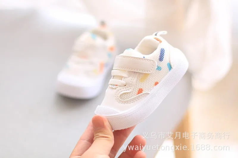 Kids’ Soft-Soled Sneakers – Casual Mesh Walking Shoes