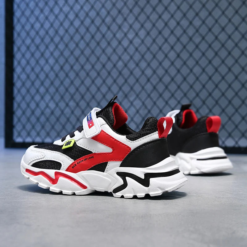 Kids Breathable Sneakers – Outdoor Casual & Sport Shoes (5–16 Years)