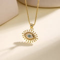 Nidin Sunburst Evil Eye Pendant