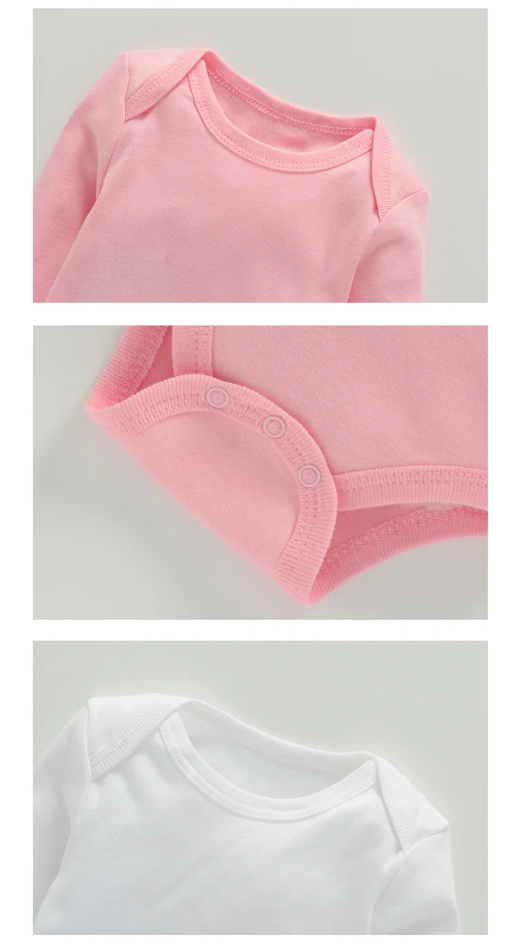 Baby Romper – Solid Color Cotton (3–24M)