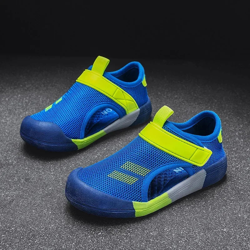 Kids Mesh Sport Sandals – Lightweight Closed-Toe Casual Shoes (23-36)