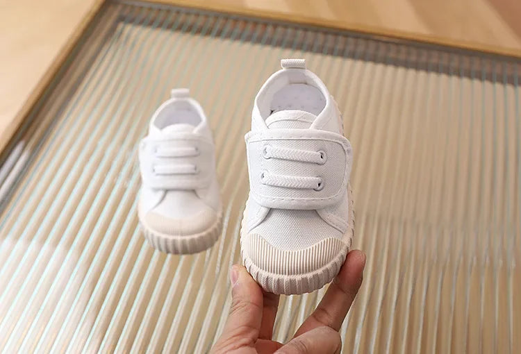 Kids Canvas Sneakers – Soft Breathable Candy-Colored Shoes
