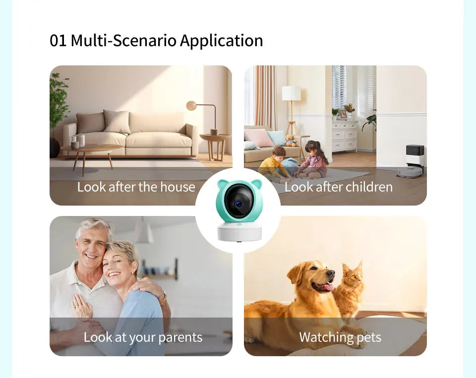 Tuya Baby Camera – 5" HD, Mobile App Control