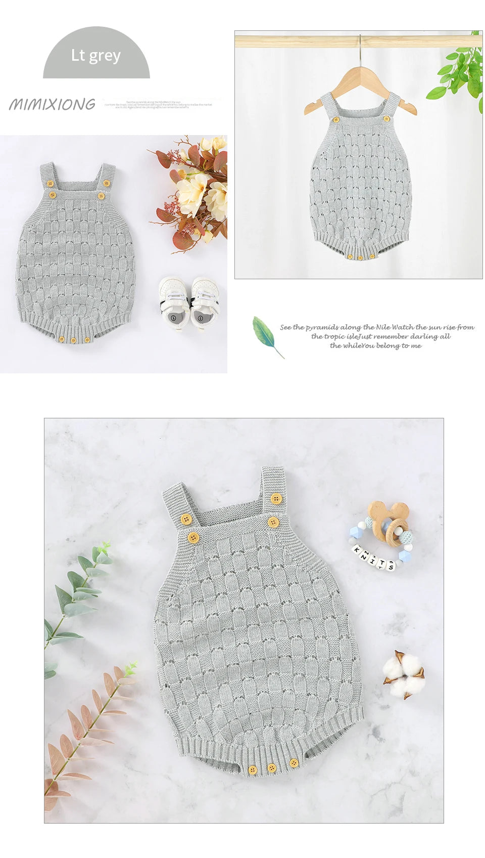 Infant Cotton Onesie for Toddler Boys Girls One Pieces Outfits 0-18m
