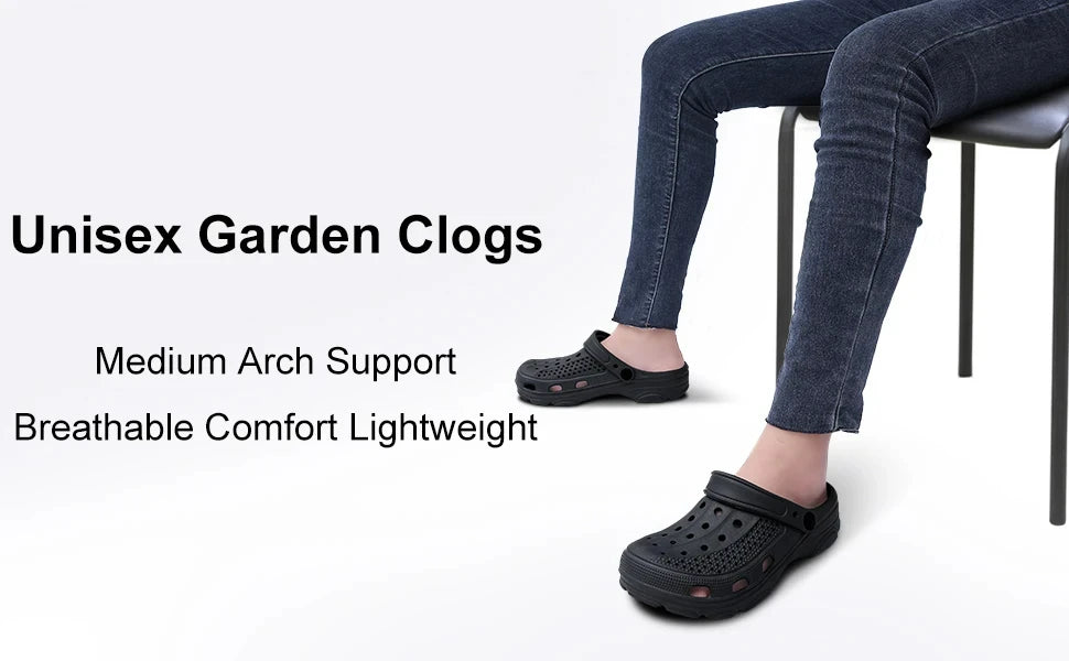 Crestar Women’s Clogs – Breathable Non-Slip Garden & Beach Sandals