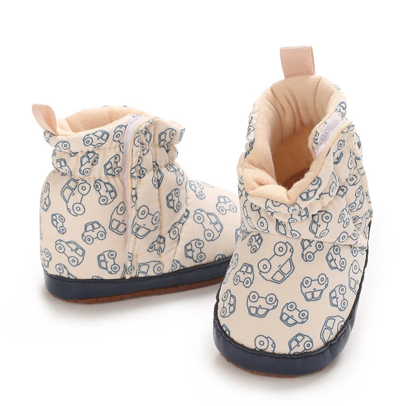 0-18M Apricot New Soft Winter Boots