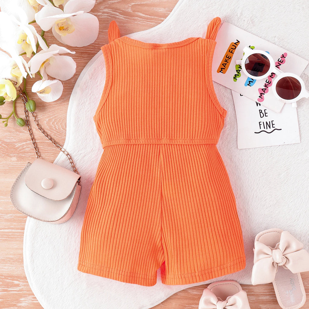 0-4 Years Baby Girls Baby Soft And Comfortable Strip Vest Onesie