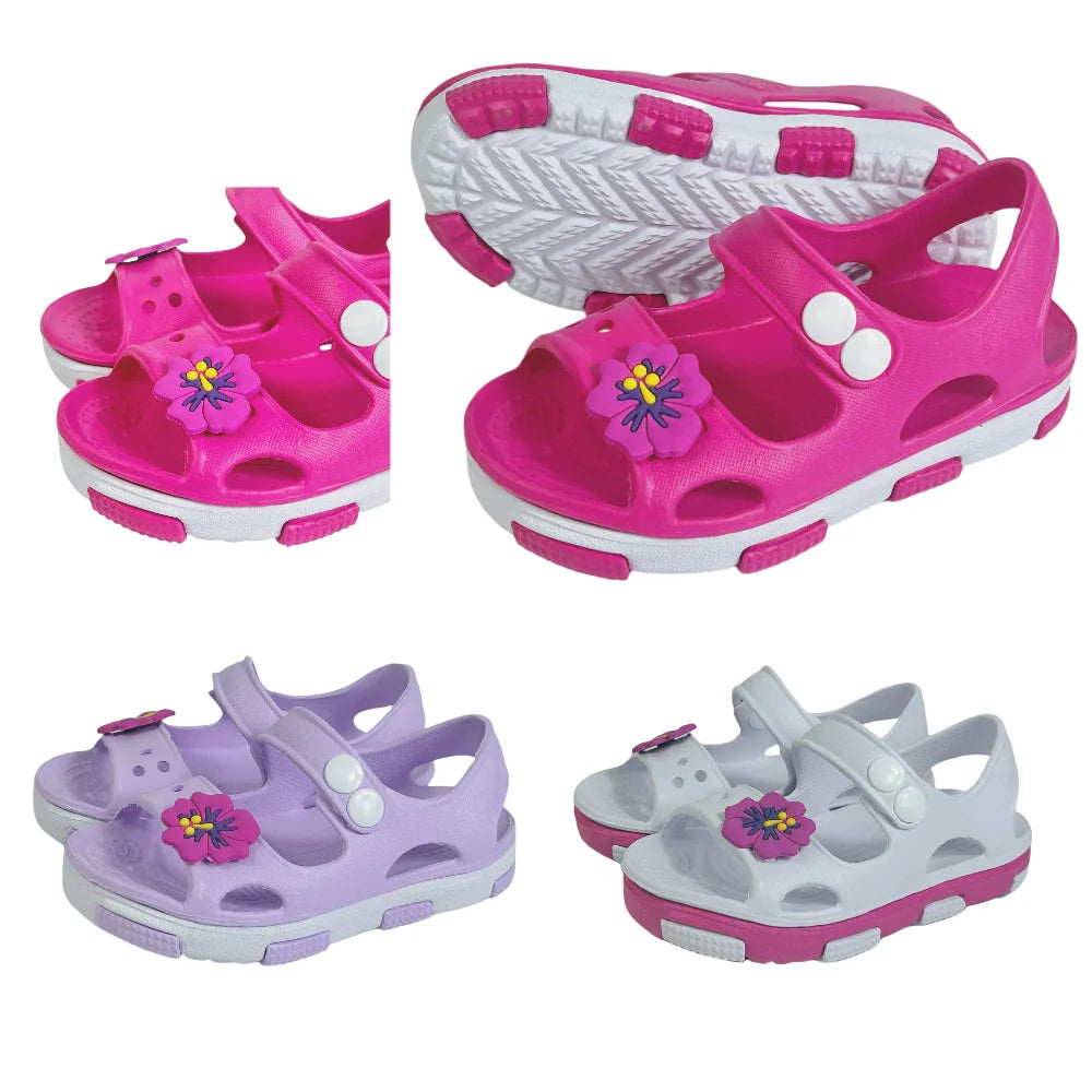 Solid Bow Children's Summer Shoes