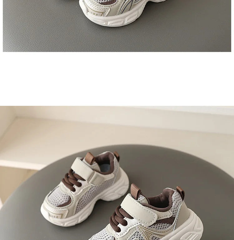 Kids 2025 Mesh Sneakers – Breathable Soft-Soled Casual Sport Shoes