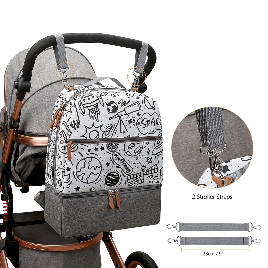 Medium Size Breast Pump Bag – Double Layer Cooler Bag for Outdoor & Working Moms