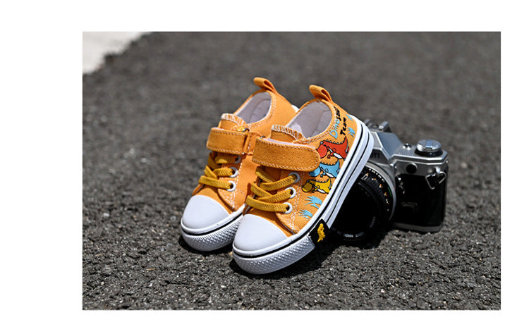 Kids Canvas Shoes – Breathable Low-Top Casual Sneakers