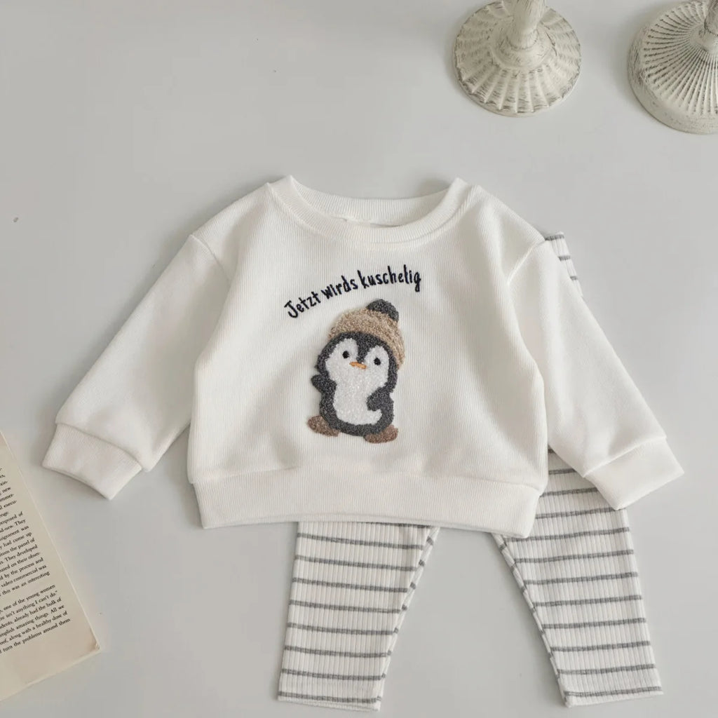 Newborn Baby Girl Spring/Autumn Outfit, 2PCS Toddler Set