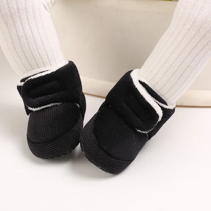 Baby Winter Snow Boots (0–18M) – Plush Soft Sole Toddler Shoes
