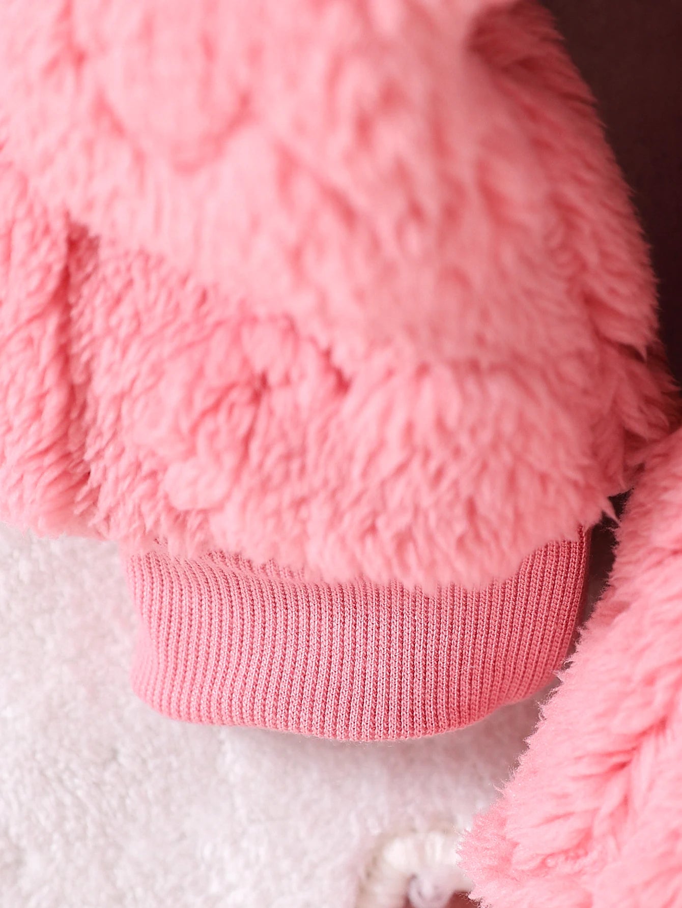 Fashionable Baby Girl Outfit, 3-Piece Jacquard Love Plush Set