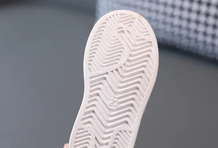 Kids White Sneakers – Breathable Non-Slip Casual Shoes