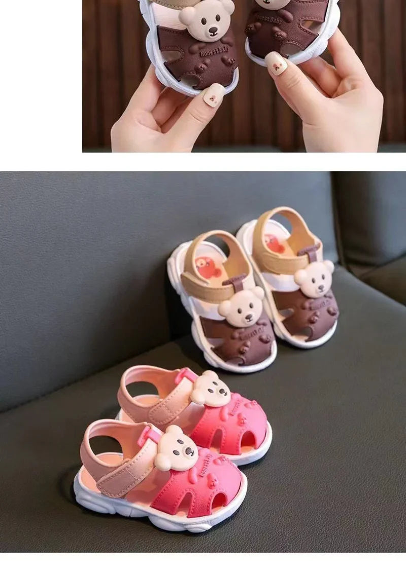 Kids Summer Cartoon Sandals – Soft Sole Toddler & Student Shoes